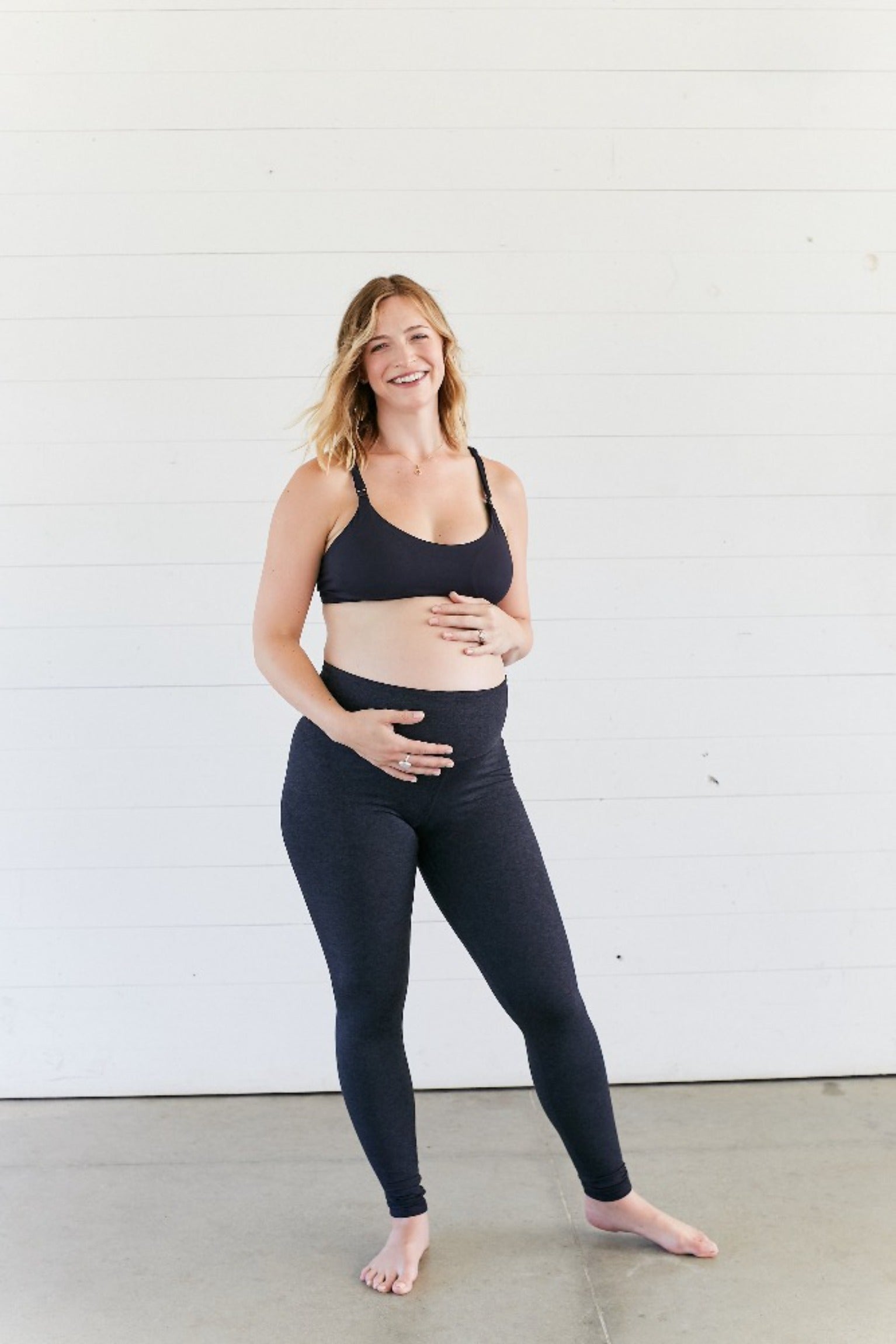 Women's Maternity Leggings Ultra-Soft Pregnancy Yoga Pants Over The Bu